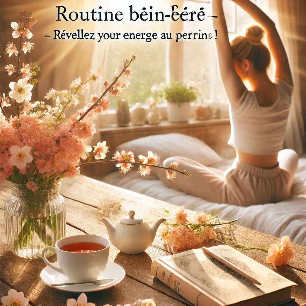 alt="Femme qui découvre sa box bien-être à la maison"
